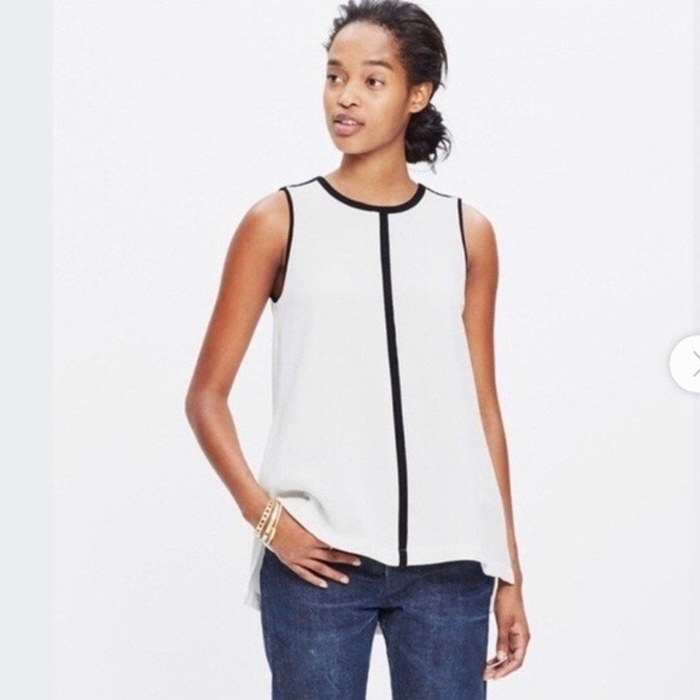 Madewell Crepe Canal Tank Top, Size Small